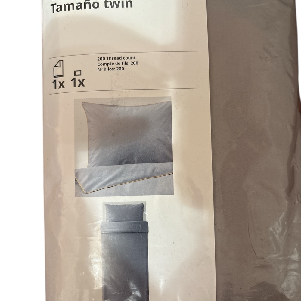 IKEA KUNGSBLOMMA Twin Size Duvet Cover & Queen Size Pillow Sham - Picture 4 of 5